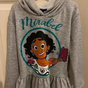 Gray Kids Hoodie with Mirabel Design